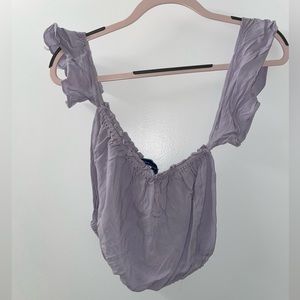Light purple off the shoulder tube top - size S